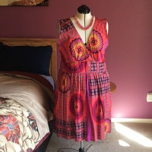 Blue Plate colorful dress